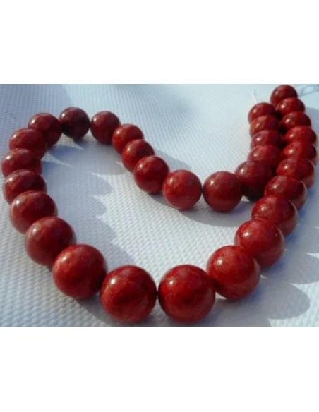 Collier Corail rouge 12mm
