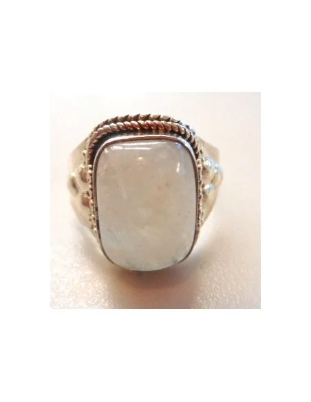 Pierre lune Bague argent 
