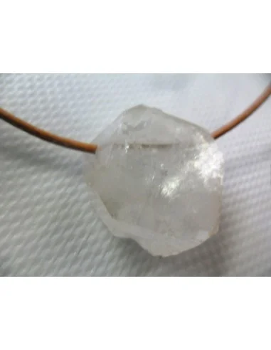 Apophyllite blanche en pendentif