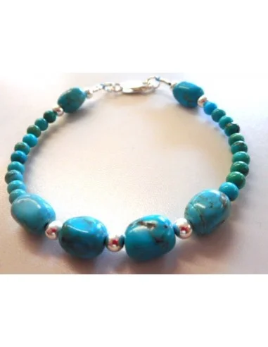 Turquoise bracelet argent