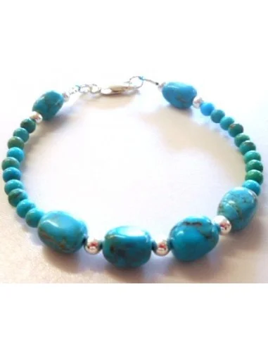 Turquoise bracelet argent