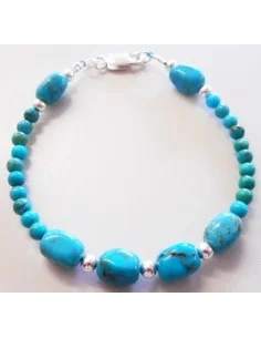 Turquoise bracelet argent 2