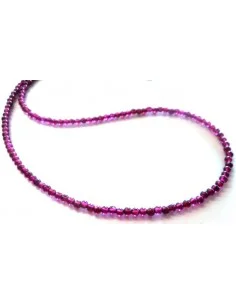 Grenat collier boules 2,5mm 2