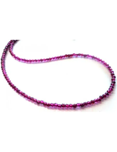 Grenat collier boules 2,5mm