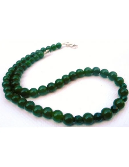 Collier Jade nephrite 8mm Collier Jade nephrite 8mm