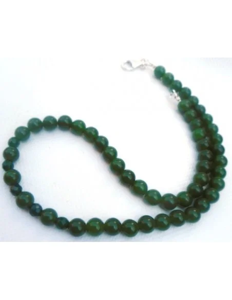 Collier Jade nephrite 8mm Collier Jade nephrite 8mm