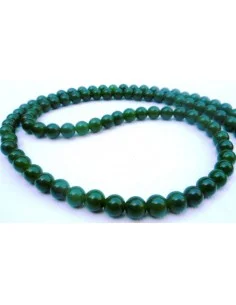 Collier Jade nephrite 8mm L.78,5cm 2