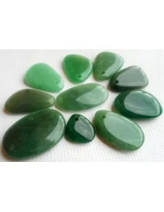 Aventurine pendentif pierre plate