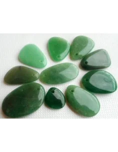 Aventurine pendentif pierre plate 2