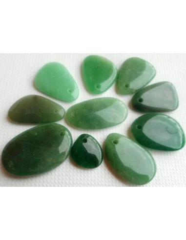 Aventurine pendentif pierre plate