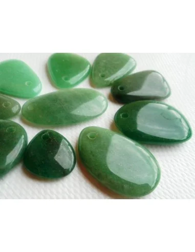 Aventurine pendentif pierre plate