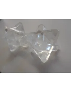 Merkaba en cristal de roche 39mm 2