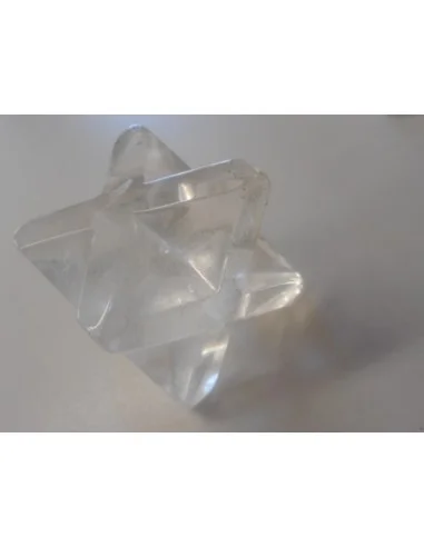 Merkaba en cristal de roche 39mm