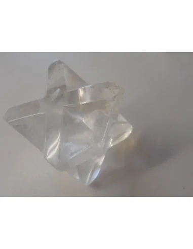 Merkaba en cristal de roche 39mm