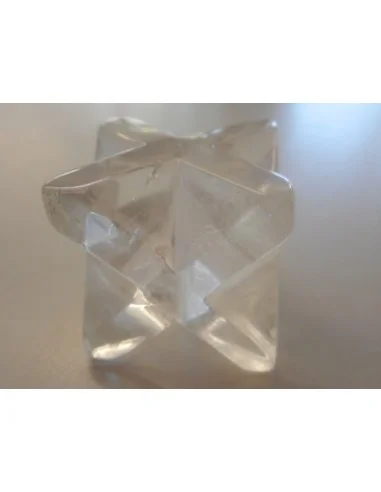 Merkaba en cristal de roche 39mm
