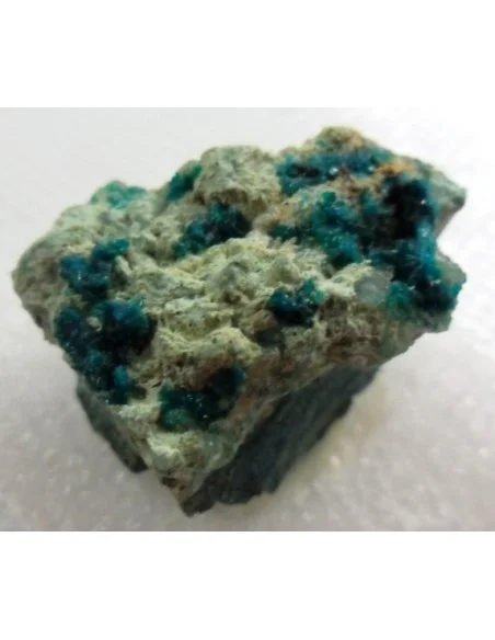 Dioptase avec adamite cristalisée