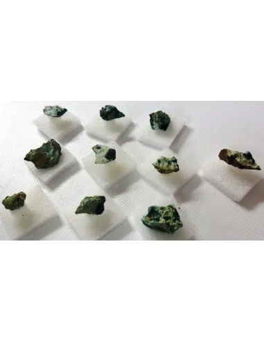 Dioptase avec adamite cristalisée