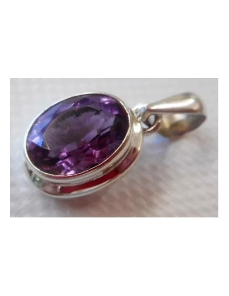 Amethyste pendentif argent