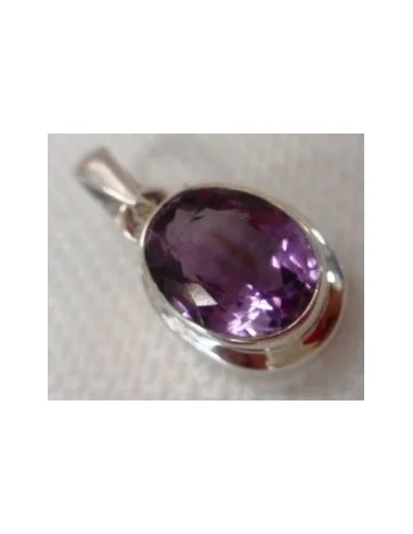 Amethyste pendentif argent
