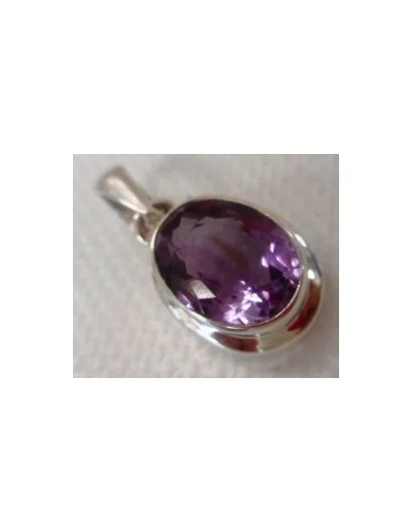 Amethyste pendentif argent