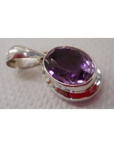 Amethyste pendentif argent