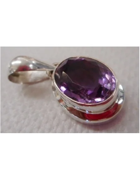 Amethyste pendentif argent