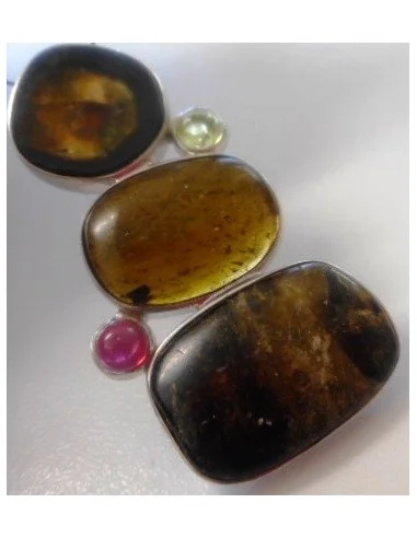 Pendentif melon d'eau argent