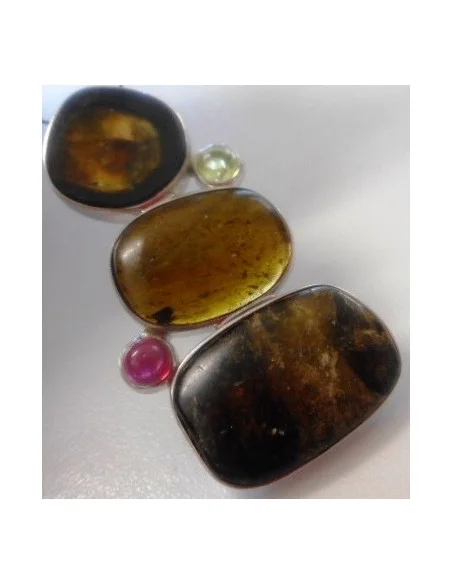 Pendentif melon d'eau argent