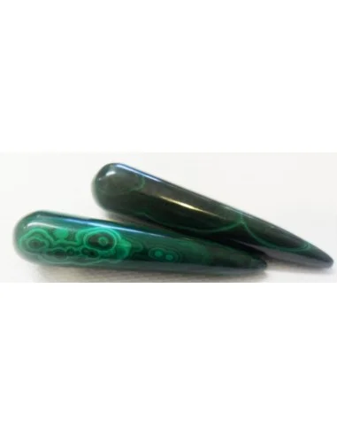 Pointe de massage en malachite
