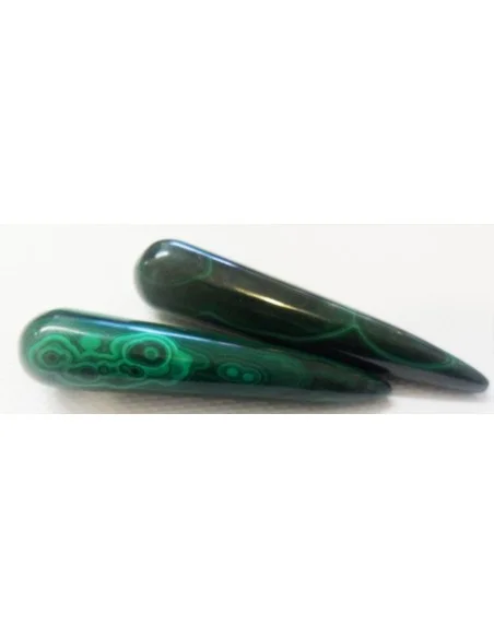 Pointe de massage en malachite