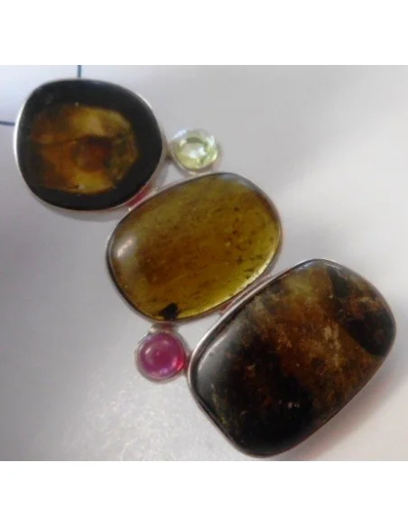 Pendentif melon d'eau argent