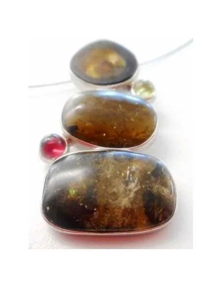 Pendentif melon d'eau argent