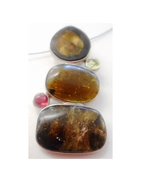 Pendentif melon d'eau argent