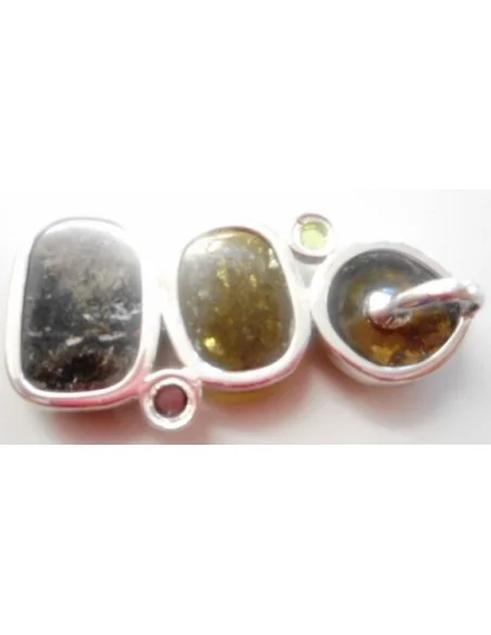 Pendentif melon d'eau argent