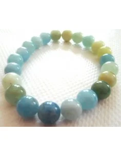 Topaze blue bracelet 8mm