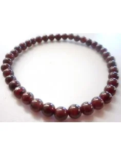 Grenat bracelet boules 4mm