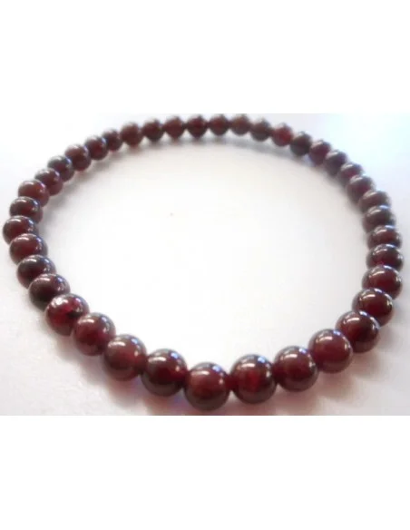 Grenat bracelet boules 4mm Grenat bracelet boules 4mm