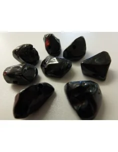 Spinelle noire percé pendentif 2