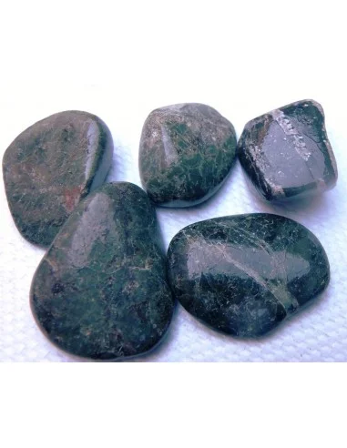 Serpentine oei d'argent polis