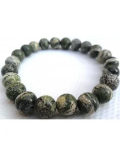 Serpentine oeil d'argent bracelet 8mm