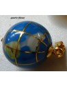 Globe pendentif quartz bleue