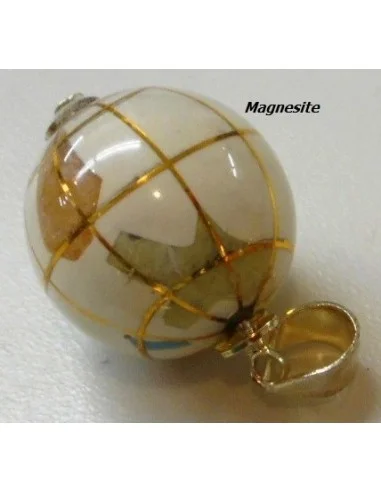 Globe pendentif magnésite