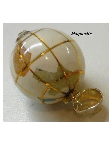 Globe pendentif magnésite