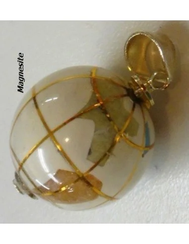 Globe pendentif magnésite