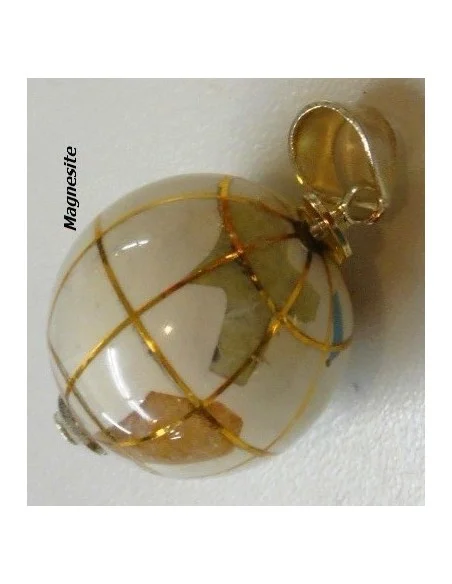 Globe pendentif magnésite
