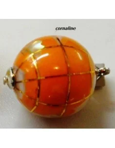 Globe pendentif cornaline 2