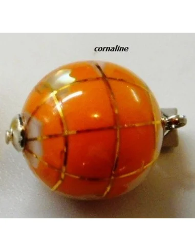 Globe pendentif cornaline