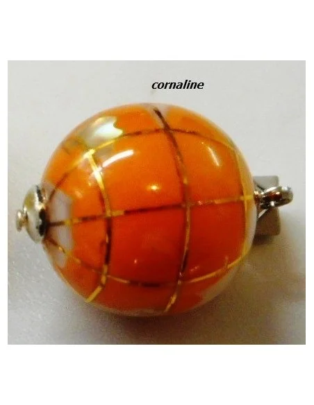 Globe pendentif cornaline