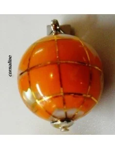 Globe pendentif cornaline