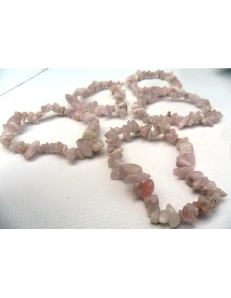 Bracelet Kunzite, Beryl rose baroque Bracelet Kunzite, Beryl rose baroque